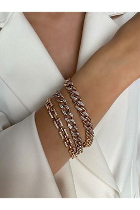 دستبند استیل (فولاد) زرد زنانه استیل ضد زنگ UBUH SHOP - کد 334833304