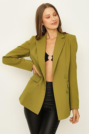 کت سبز زنانه رگولار Select Moda - کد 329003057