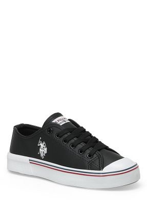 کفش اسنیکر مشکی زنانه بند دار U.S. Polo Assn. - کد 334842727