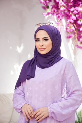 شال بنفش زنانه ویسکون Naciye Sultan - کد 316986117