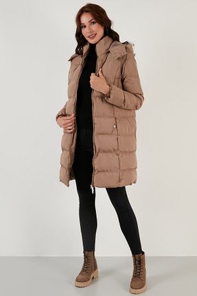 کاپشن قهوه ای زنانه رگولار Lela - کد 335405331