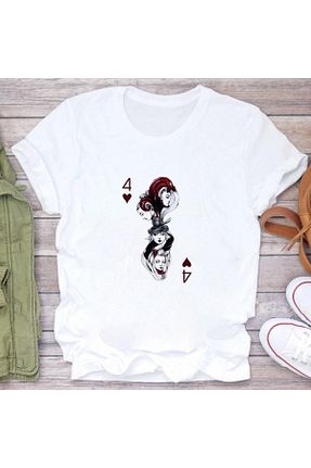 تیشرت سفید زنانه اورسایز GALASHOP - کد 334428344