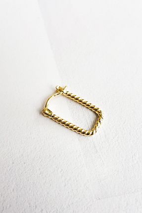 گوشواره نقره طلائی زنانه 925 عیار MorMajor Silver - کد 267254283