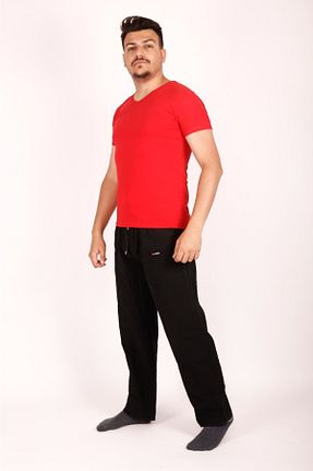 شلوار مشکی زنانه کتان FATELLA - کد 335047980