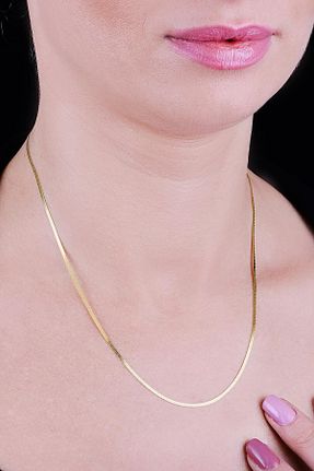 گردنبند استیل ( فولاد ) طلائی زنانه استیل ضد زنگ UBUH SHOP - کد 335187455