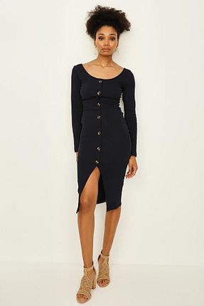 لباس سرمه ای زنانه بافتنی Select Moda - کد 335562211