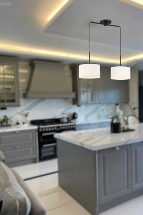لوستر مشکی فلزی BSA LIGHTING - کد 333359443