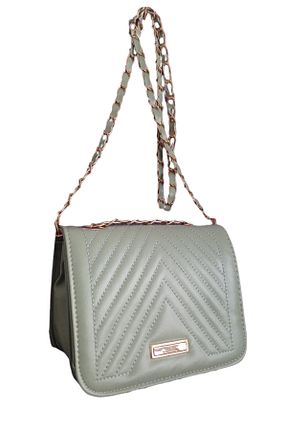 کیف دوشی سبز زنانه چرم مصنوعی MAC&MOS - کد 334656113