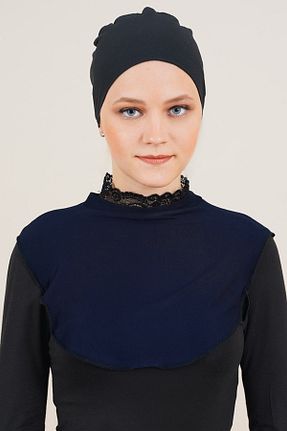 روسری سرمه ای پنبه ای Genel Markalar - کد 298592950