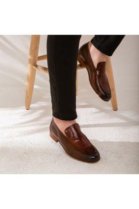 کفش کلاسیک قهوه ای مردانه پاشنه کوتاه ( 4 - 1 cm ) کد 335985341