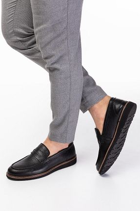 کفش کژوال مشکی مردانه چرم خالص maximoda - کد 336029227