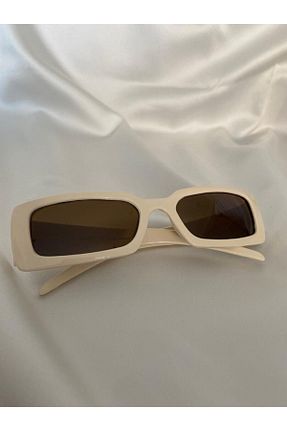 عینک آفتابی بژ زنانه UV400 Mathilda Aksesuar - کد 88914234