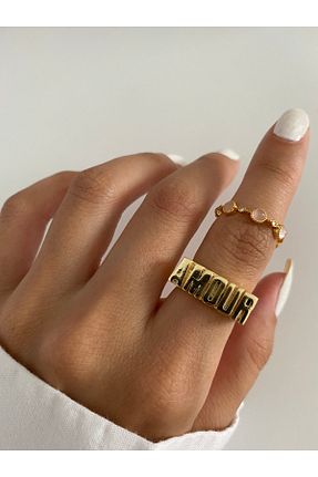 انگشتر جواهر زرد زنانه زیرکن ringbox - کد 337130616