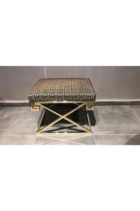پوف و نیمکت طلائی مخمل BYALANZA - کد 41895293