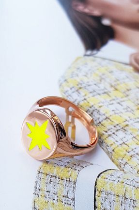انگشتر نقره زرد زنانه زیرکن MorMajor Silver - کد 42042049