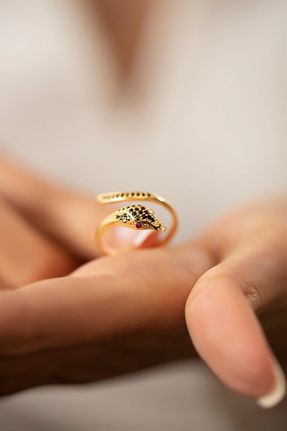 انگشتر نقره طلائی زنانه زیرکن Ninova Silver - کد 34674680