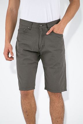 شلوارک و برمودا خاکی مردانه رگولار FORZA JEANS - کد 42389695