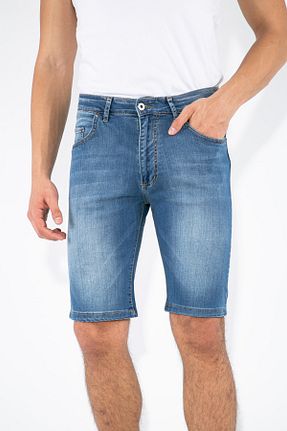 شلوارک و برمودا آبی زنانه رگولار FORZA JEANS - کد 42555635