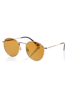 عینک آفتابی متالیک زنانه 50 UV400 فلزی آینه ای گرد کد 42579140