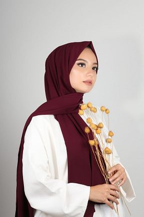 شال زرشکی زنانه Medine İpeği malimoda - کد 42658648