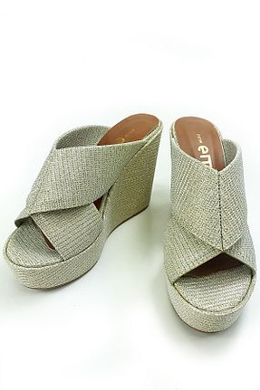 دمپائی بژ زنانه چرم مصنوعی new ema - کد 42698181