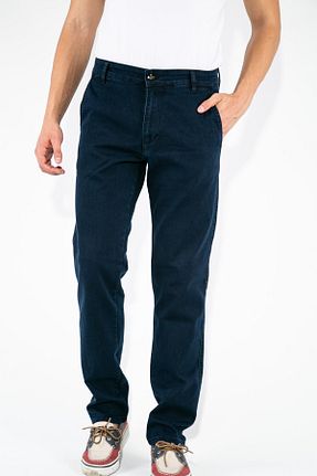 شلوار جین سرمه ای مردانه پاچه ساده FORZA JEANS - کد 42785187