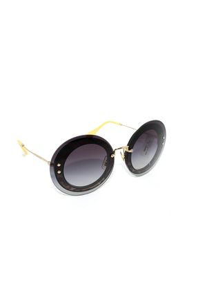 عینک آفتابی طلائی زنانه UV400 Miu Miu - کد 43317446