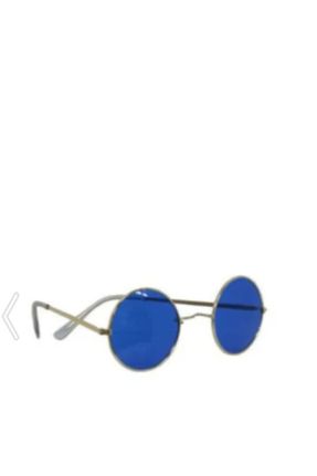 عینک آفتابی آبی زنانه 49 گرد کد 52353545