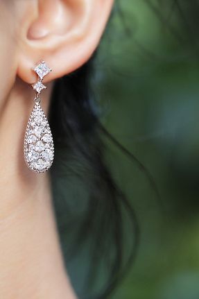 گوشواره نقره زنانه 925 عیار MorMajor Silver - کد 40539359