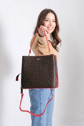کیف پستچی قهوه ای زنانه چرم مصنوعی Just Polo - کد 75003069