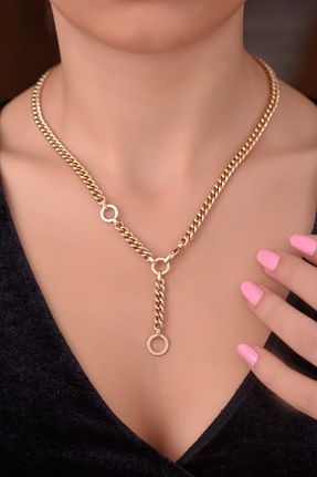 گردنبند طلا زرد زنانه 14 عیار Ayyıldız Kuyumculuk - کد 69383532