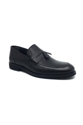 کفش کلاسیک مشکی مردانه چرم طبیعی کد 43814086