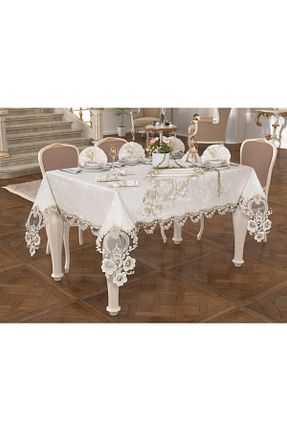 رومیزی بژ مخمل Melis - کد 46744778