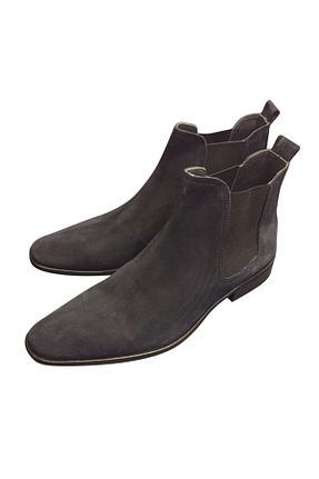 بوت / نیم بوت سرمه ای مردانه جیر BESTE CERCİS - کد 74261339