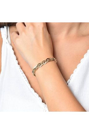 دستبند طلا طلائی زنانه 8 عیار Sembol Gold - کد 70478269