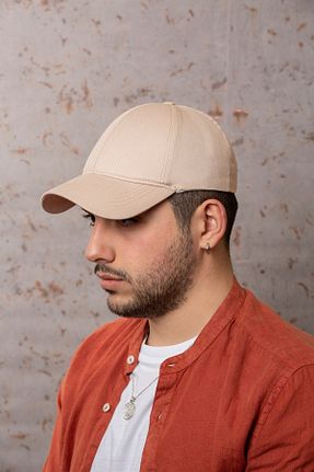 کلاه بژ زنانه پنبه ای ÜN ŞAPKA - کد 94159961