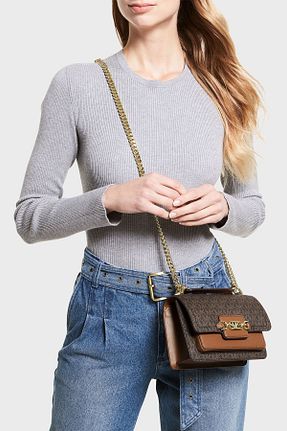 کیف دوشی قهوه ای زنانه پلی اورتان Michael Kors - کد 336301016