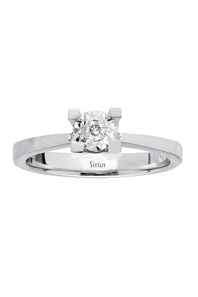 انگشتر برلیان سفید 8 عیار Sirius Pırlanta - کد 5792992