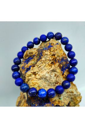 دستبند جواهر آبی زنانه سنگ طبیعی کد 336376924