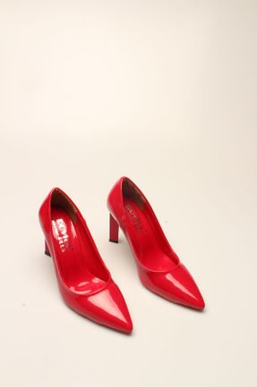 کفش استایلتو قرمز پاشنه متوسط ( 5 - 9 cm ) کد 336411092