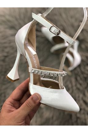 کفش استایلتو سفید پاشنه نازک پاشنه بلند ( +10 cm) کد 336688410