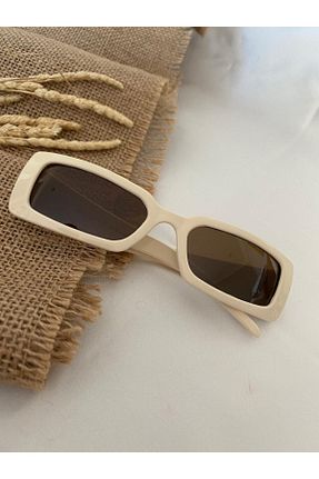 عینک آفتابی بژ زنانه UV400 Mathilda Aksesuar - کد 88914234