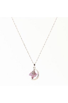 گردنبند جواهر بنفش زنانه سنگ OSMANLI DEĞERLİ TAŞ - کد 336770754
