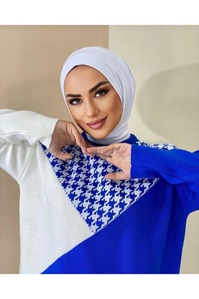 کلاه شنای حجاب سفید زنانه Ayselcehobi - کد 337635779