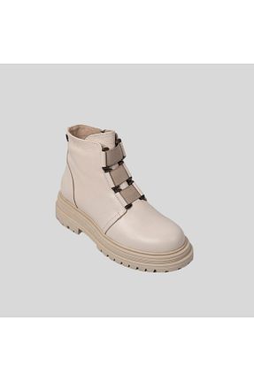 بوت / نیم بوت بژ زنانه چرم مصنوعی Venüs - کد 337767370