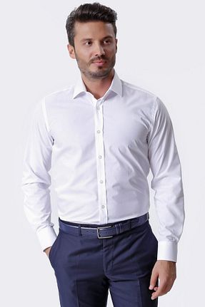 پیراهن سفید مردانه رگولار Ottomoda - کد 2958346
