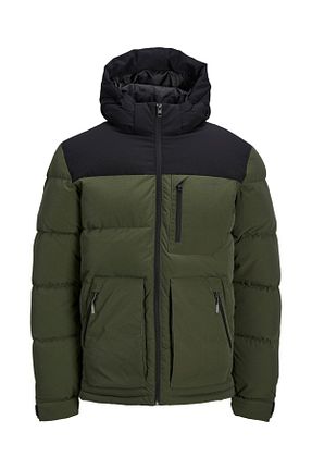 کاپشن خاکی مردانه A-Form فیت Jack & Jones - کد 337922765