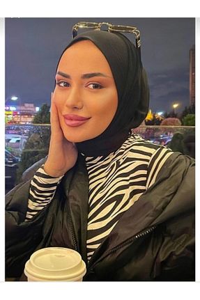 کلاه شنای حجاب مشکی زنانه Ayselcehobi - کد 337570658