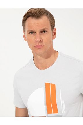 تیشرت طوسی مردانه اسلیم فیت Pierre Cardin - کد 338012105