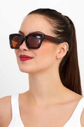 عینک آفتابی طوسی زنانه 50 UV400 استخوان کد 104234906